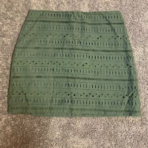 Forest Green Gap Mini Skirt
